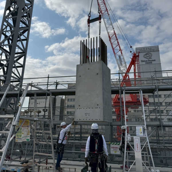 住宅棟新築工事 PC据付工事